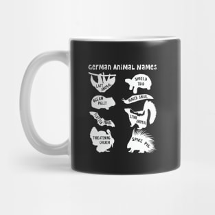 German Animal Names Mug